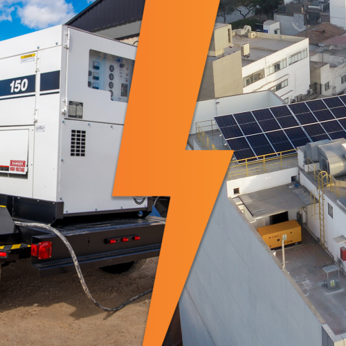 Dieses vs energía solar